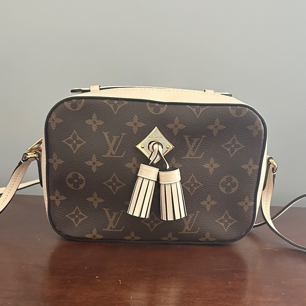 Louis Vuitton Saintonge Monogram Crossbody Bag with Tassels